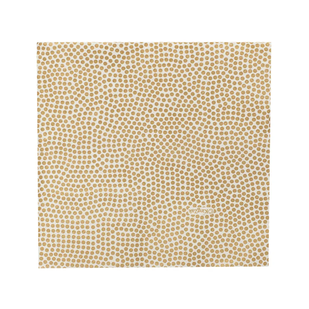 Metallic Dots Premium Paper Round Dinnerware