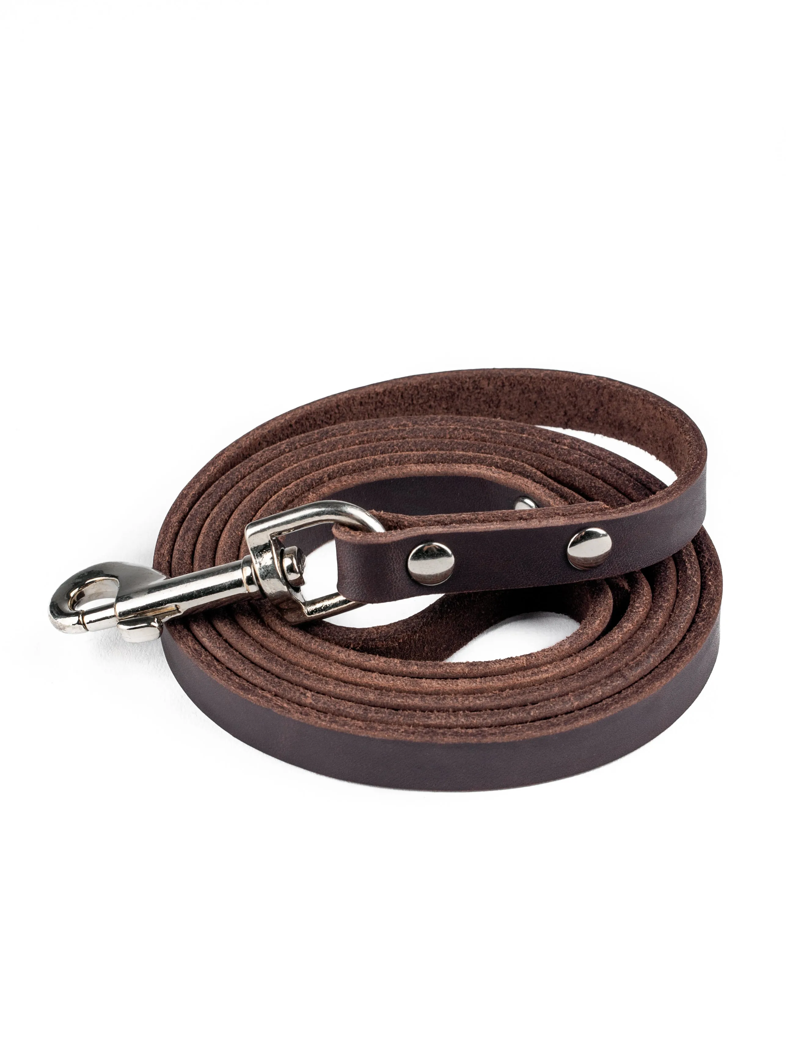 Mighty Paw Distressed Leather Dog Leash: Premium Comfort and Style