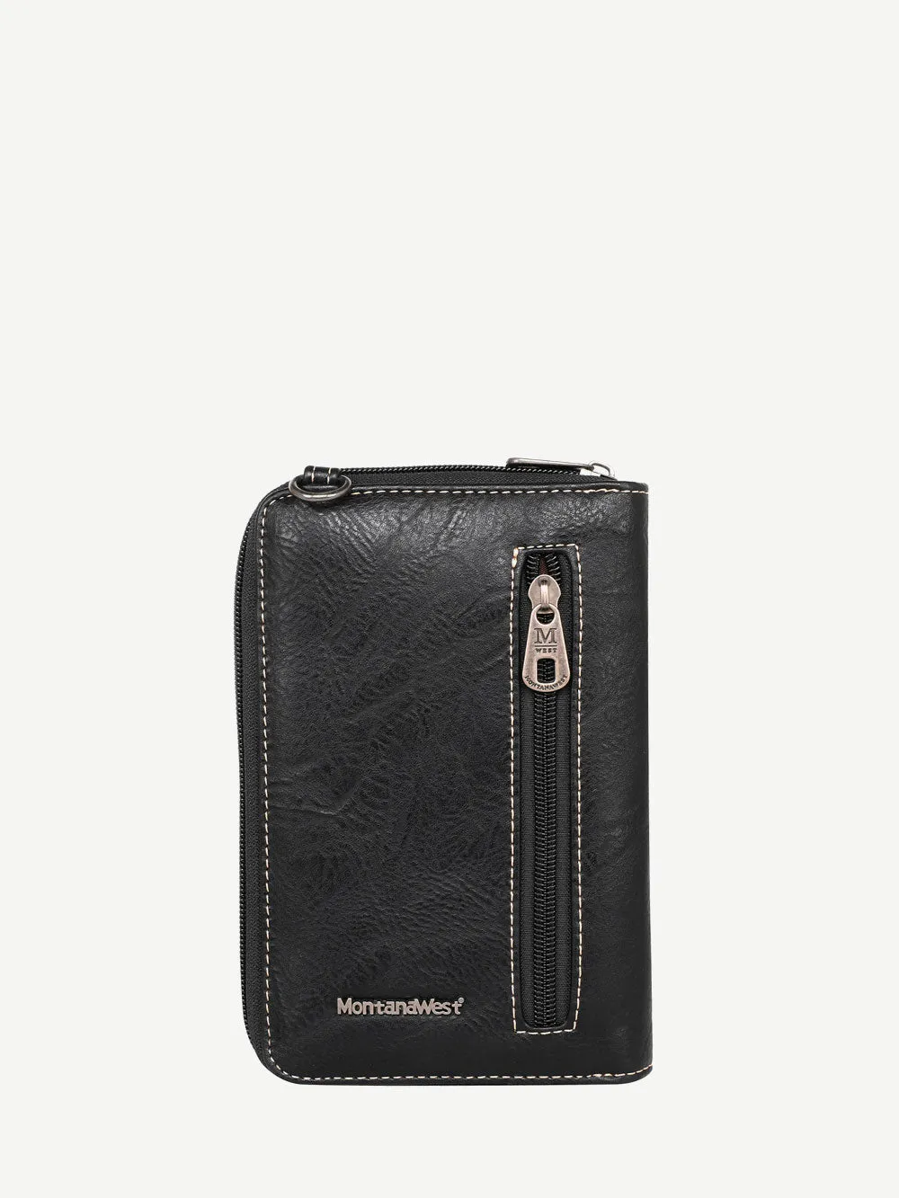 Montana West Laser Cut-out Buckle Crossbody Phone Wallet