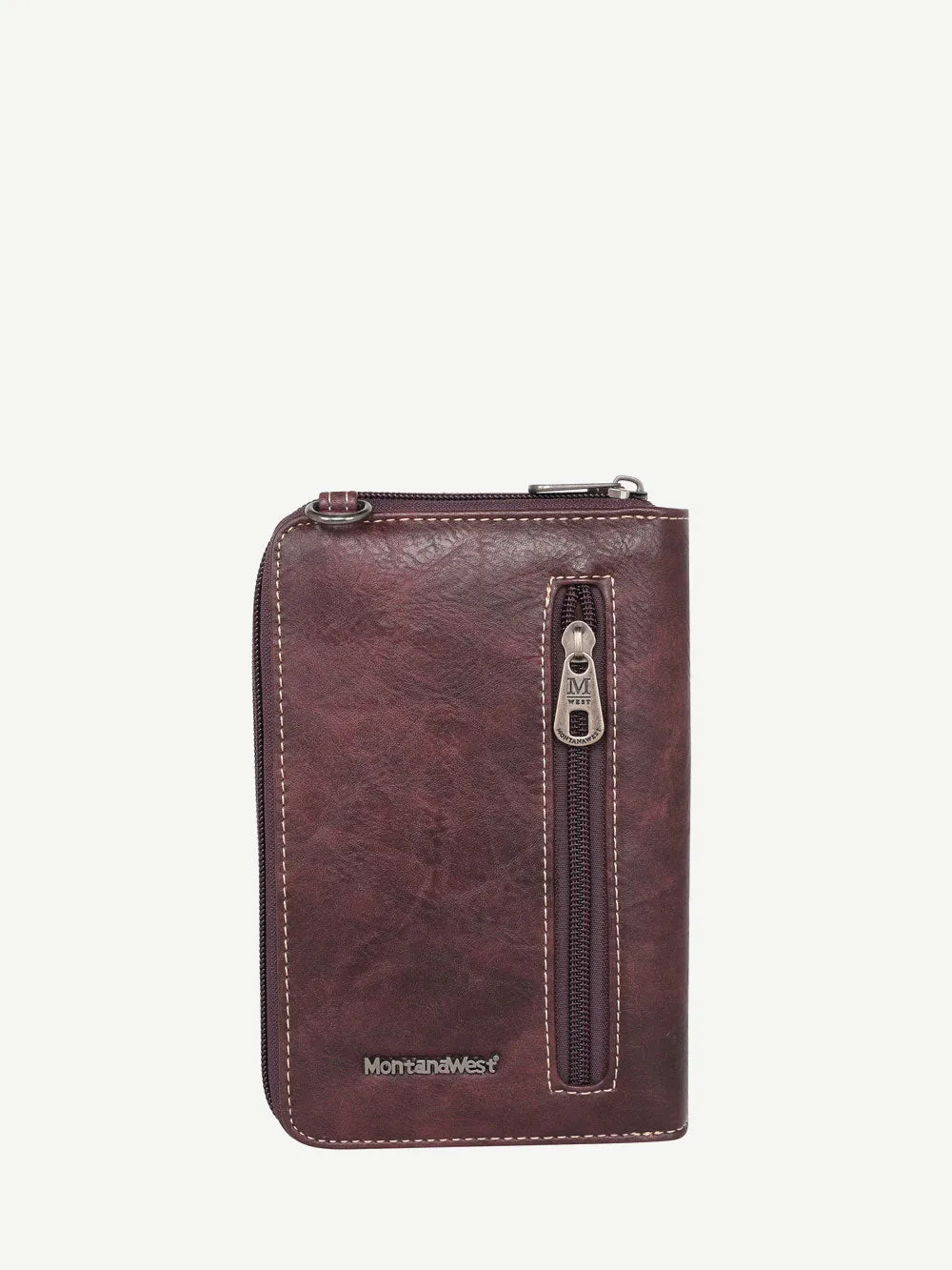 Montana West Laser Cut-out Buckle Crossbody Phone Wallet