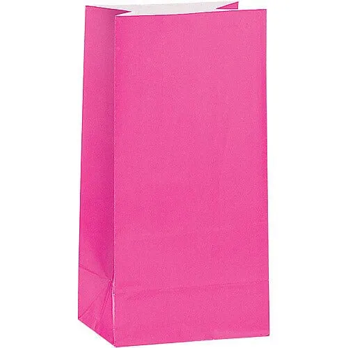 Paper Party Bags -Hot Pink