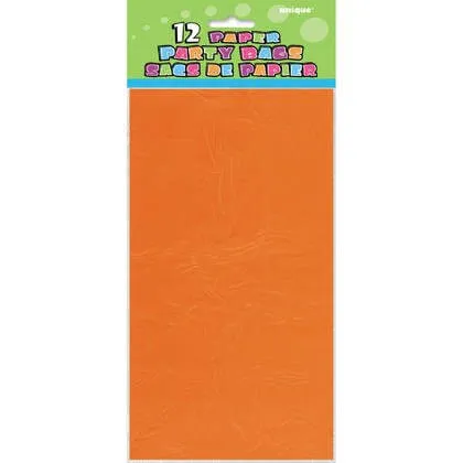 Paper Party Bags -Orange