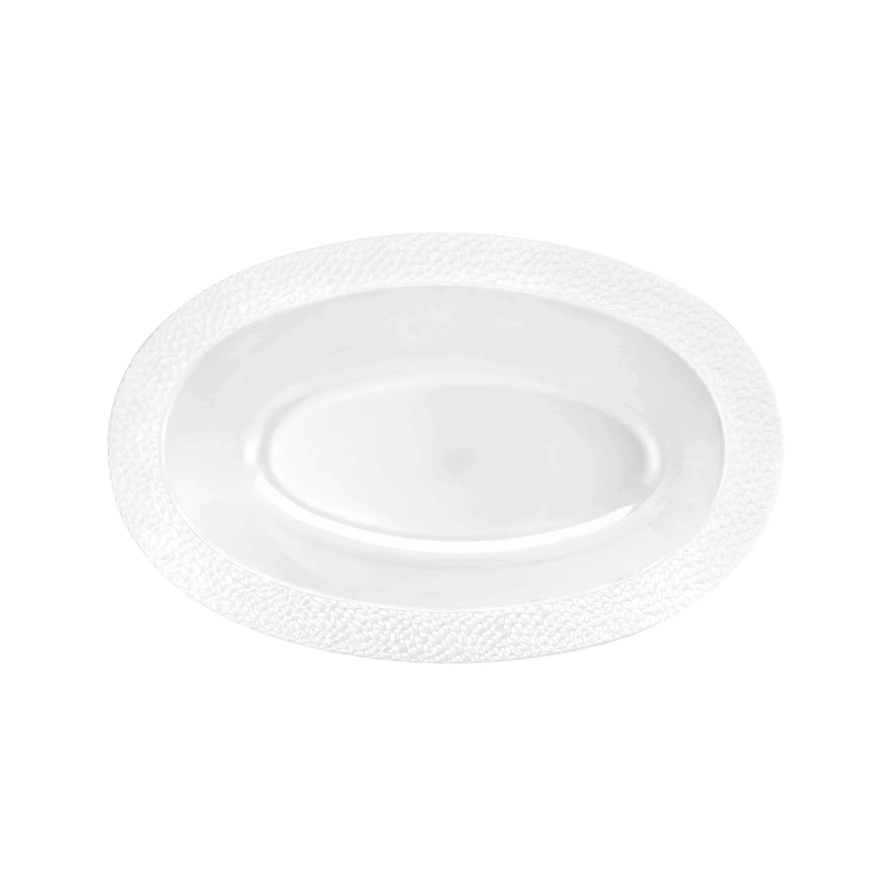 Pebbled Premium Plastic Oval Serving Bowls