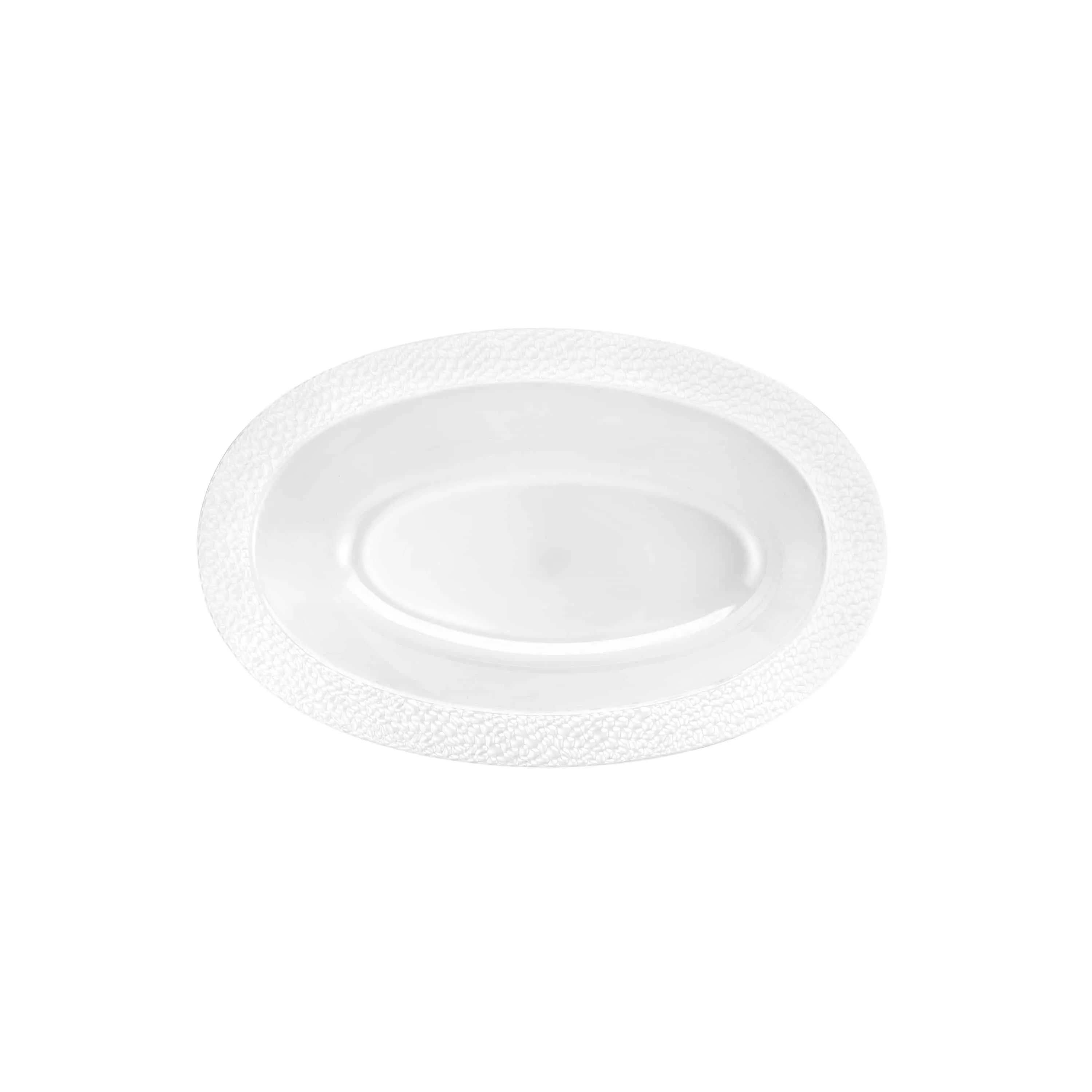 Pebbled Premium Plastic Oval Serving Bowls