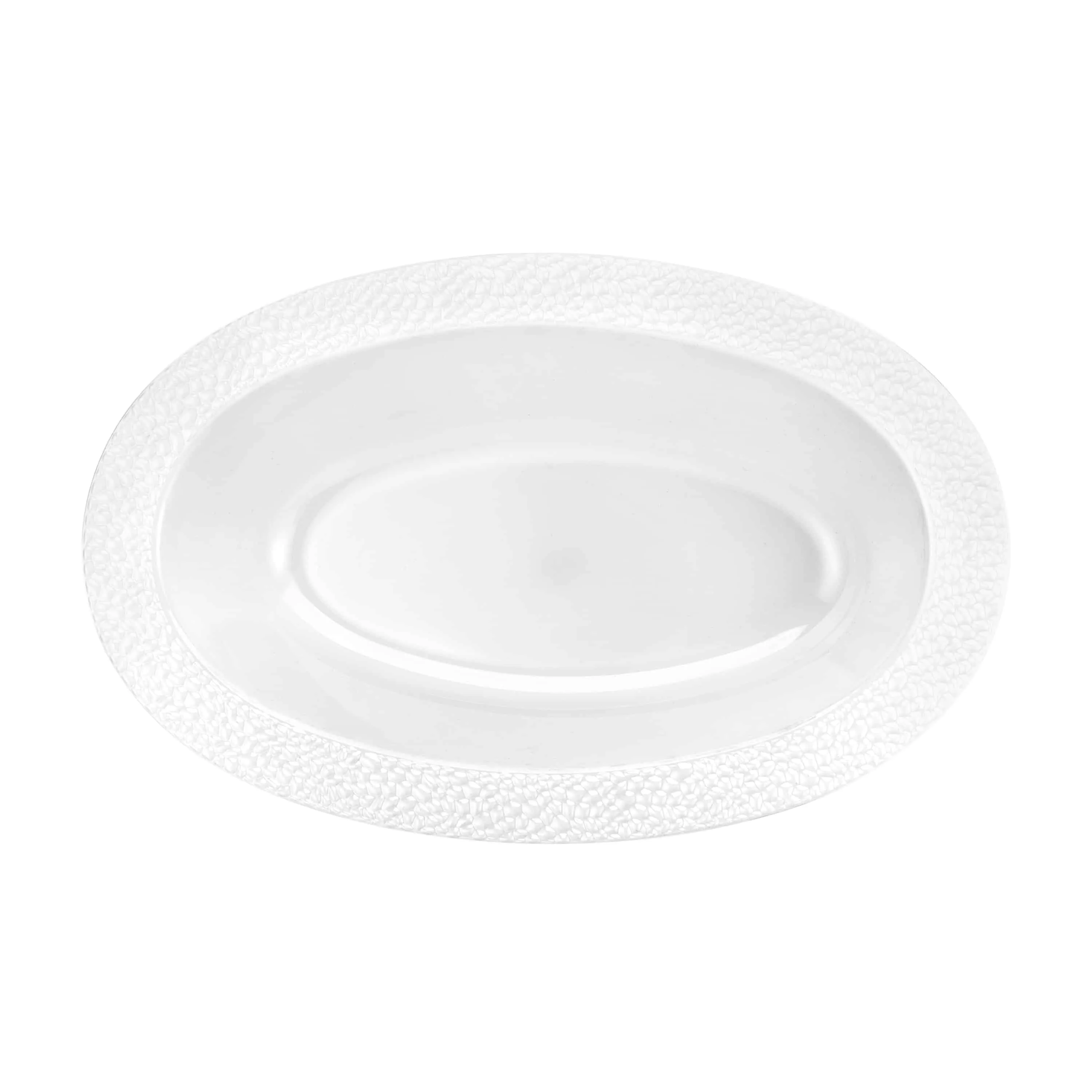 Pebbled Premium Plastic Oval Serving Bowls