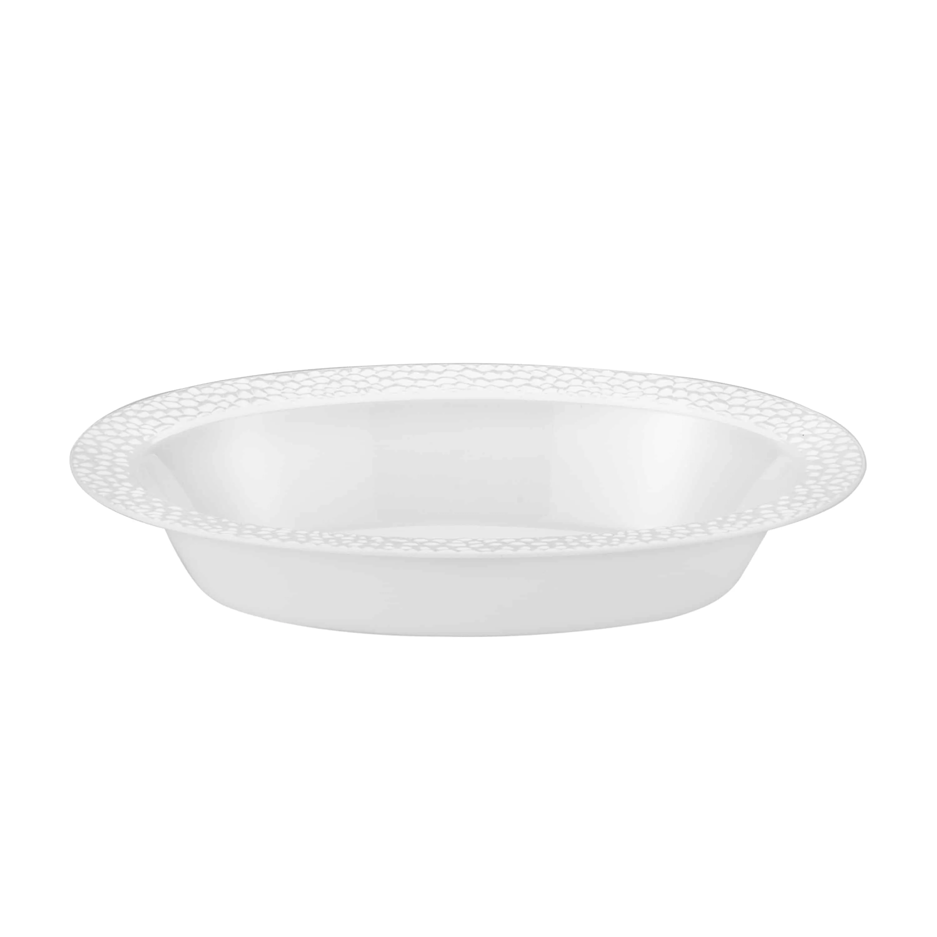 Pebbled Premium Plastic Oval Serving Bowls