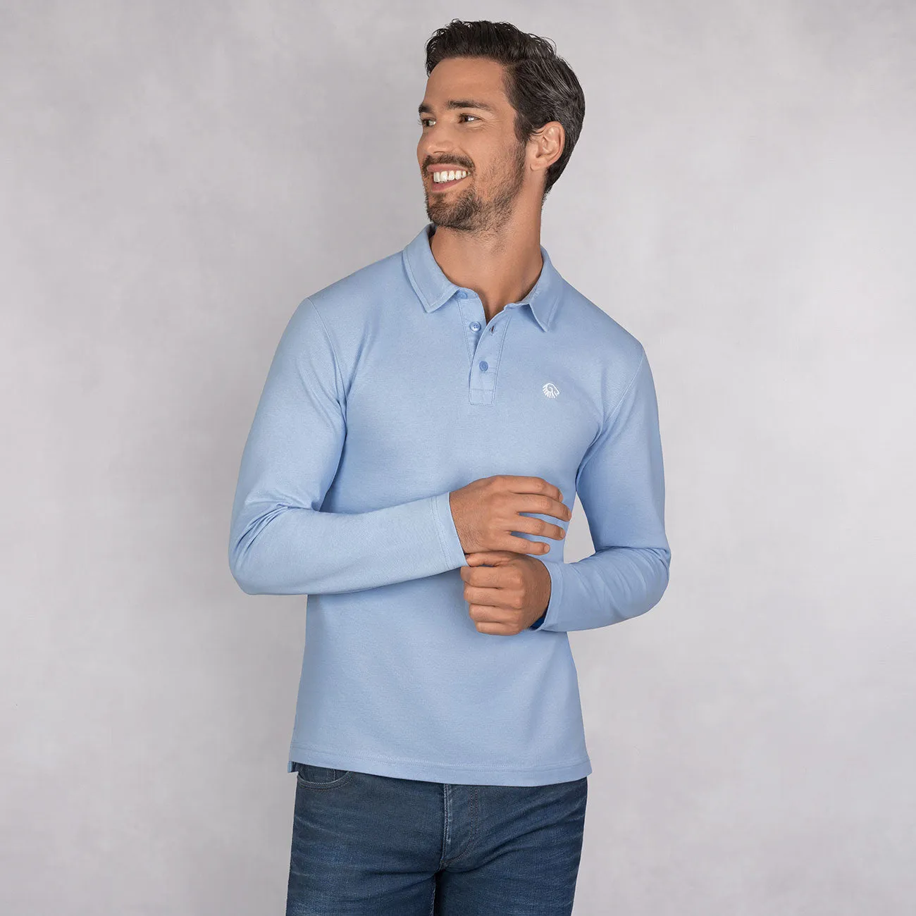 Polo Shirt Organic Cotton Longsleeve Men