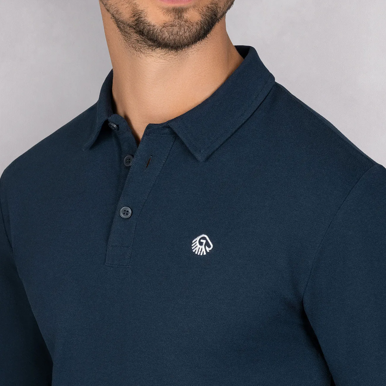 Polo Shirt Organic Cotton Longsleeve Men