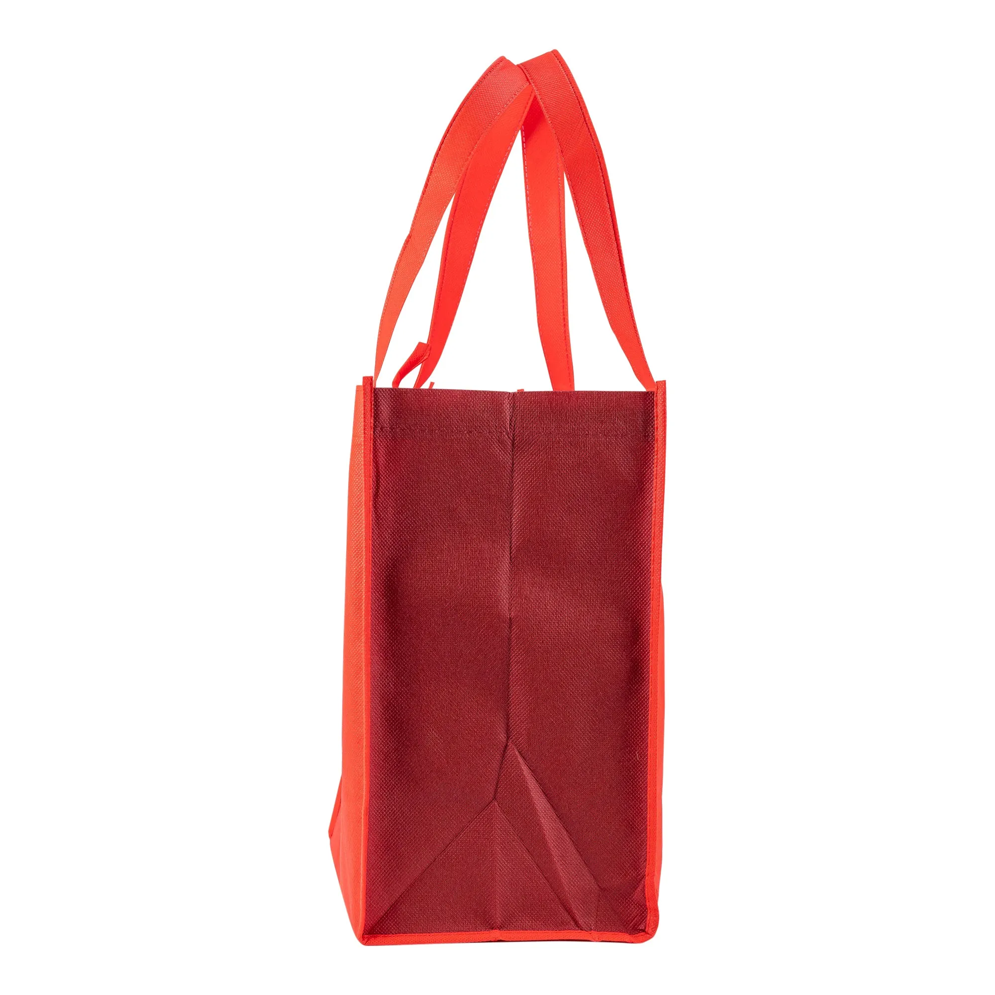 Red Eco Tote Bag - "Start Each Day With A Grateful Heart"