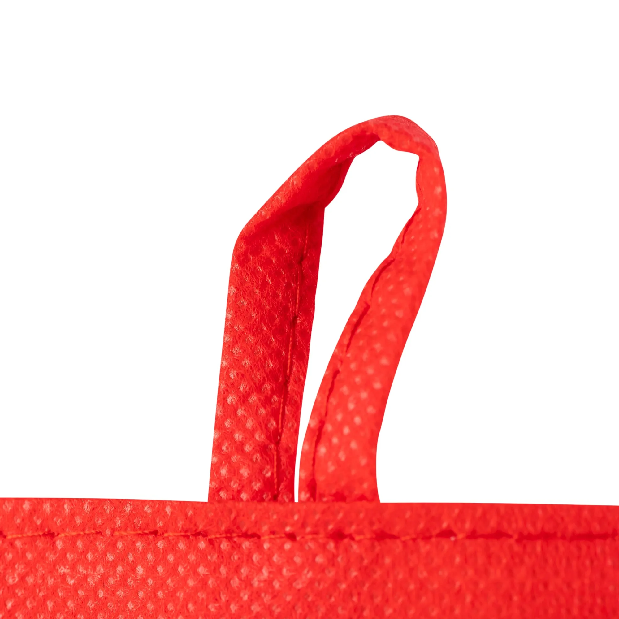 Red Eco Tote Bag - "Start Each Day With A Grateful Heart"