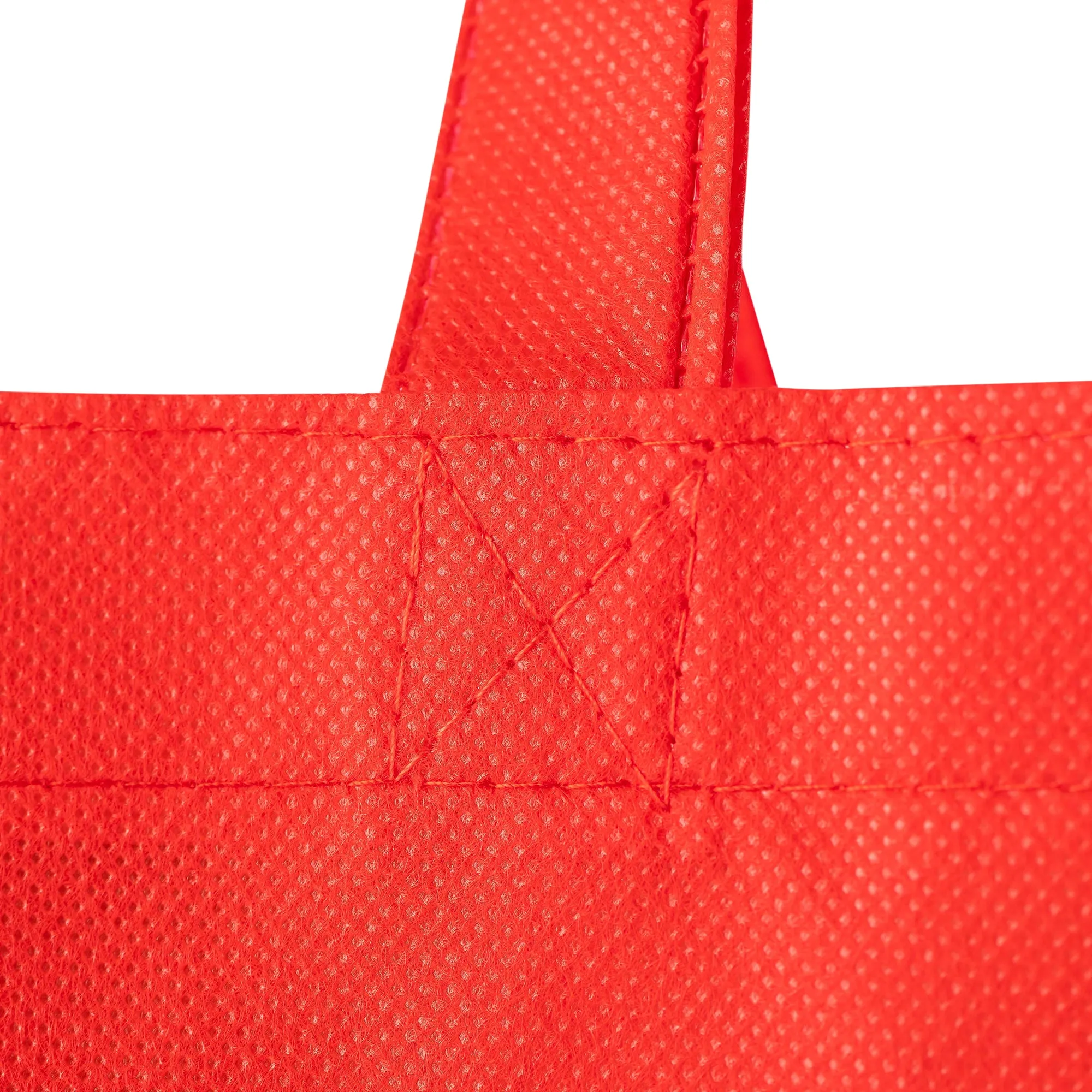 Red Eco Tote Bag - "Start Each Day With A Grateful Heart"