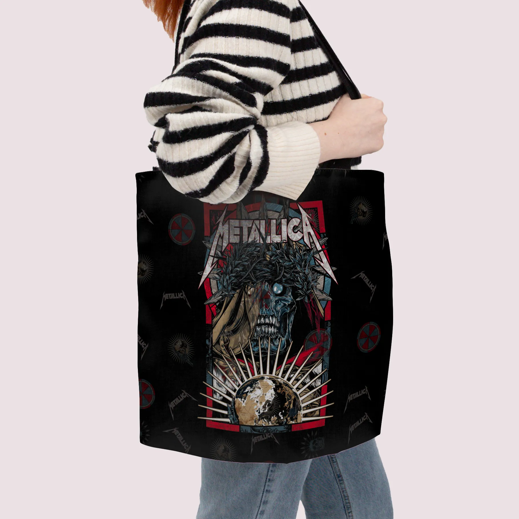 Rocksax Metallica Premier Tote Bag -Skull