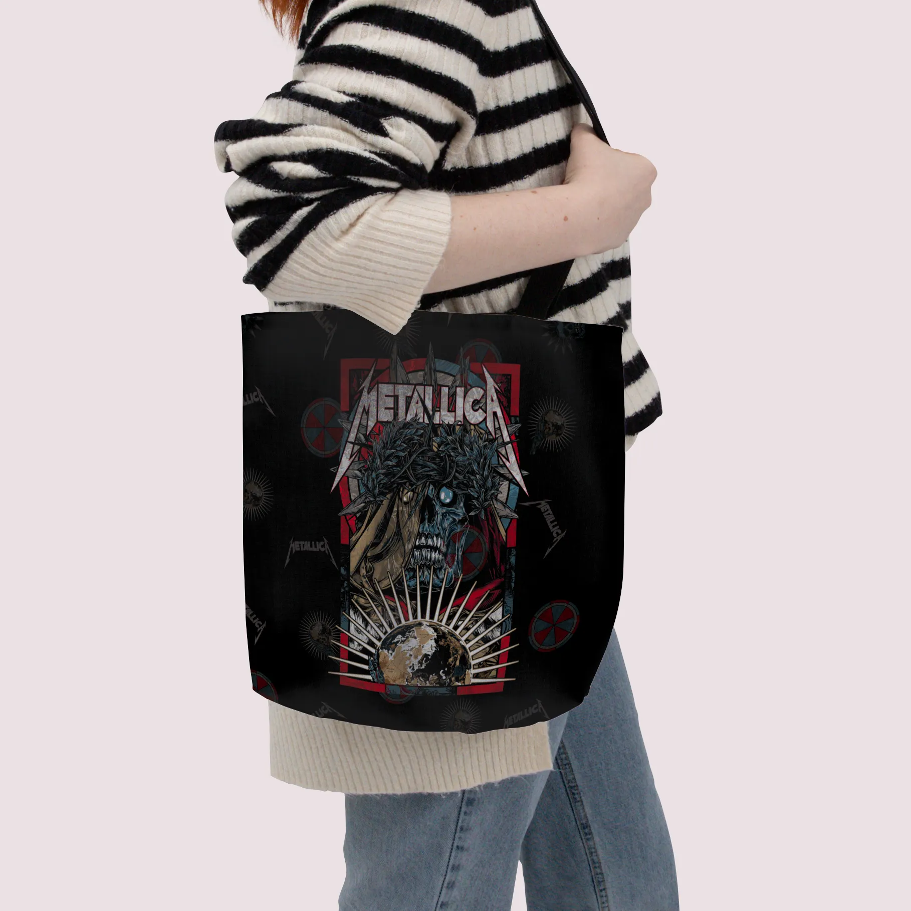 Rocksax Metallica Premier Tote Bag -Skull