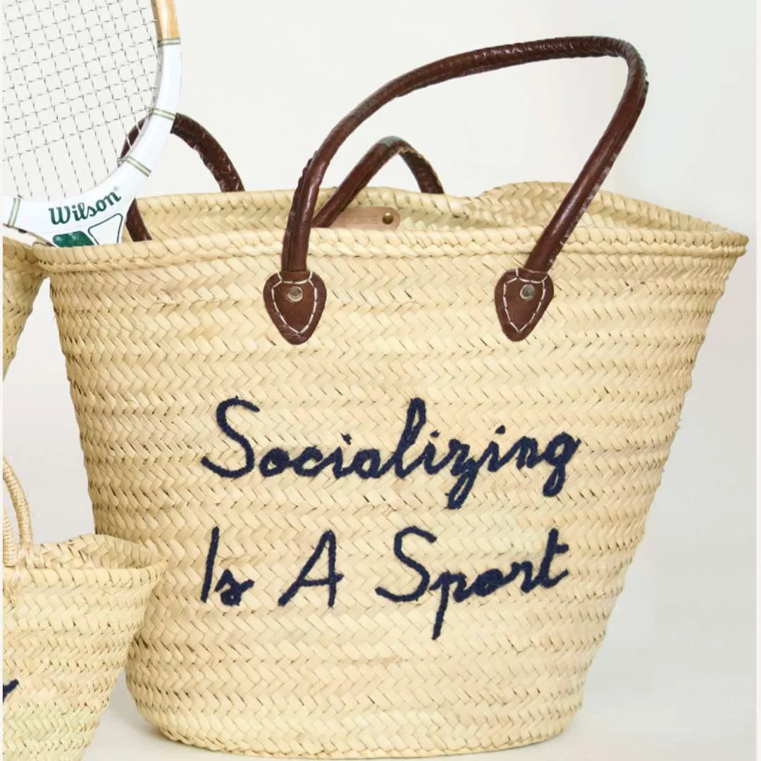 Socializing Is A Sport Tote