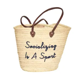 Socializing Is A Sport Tote