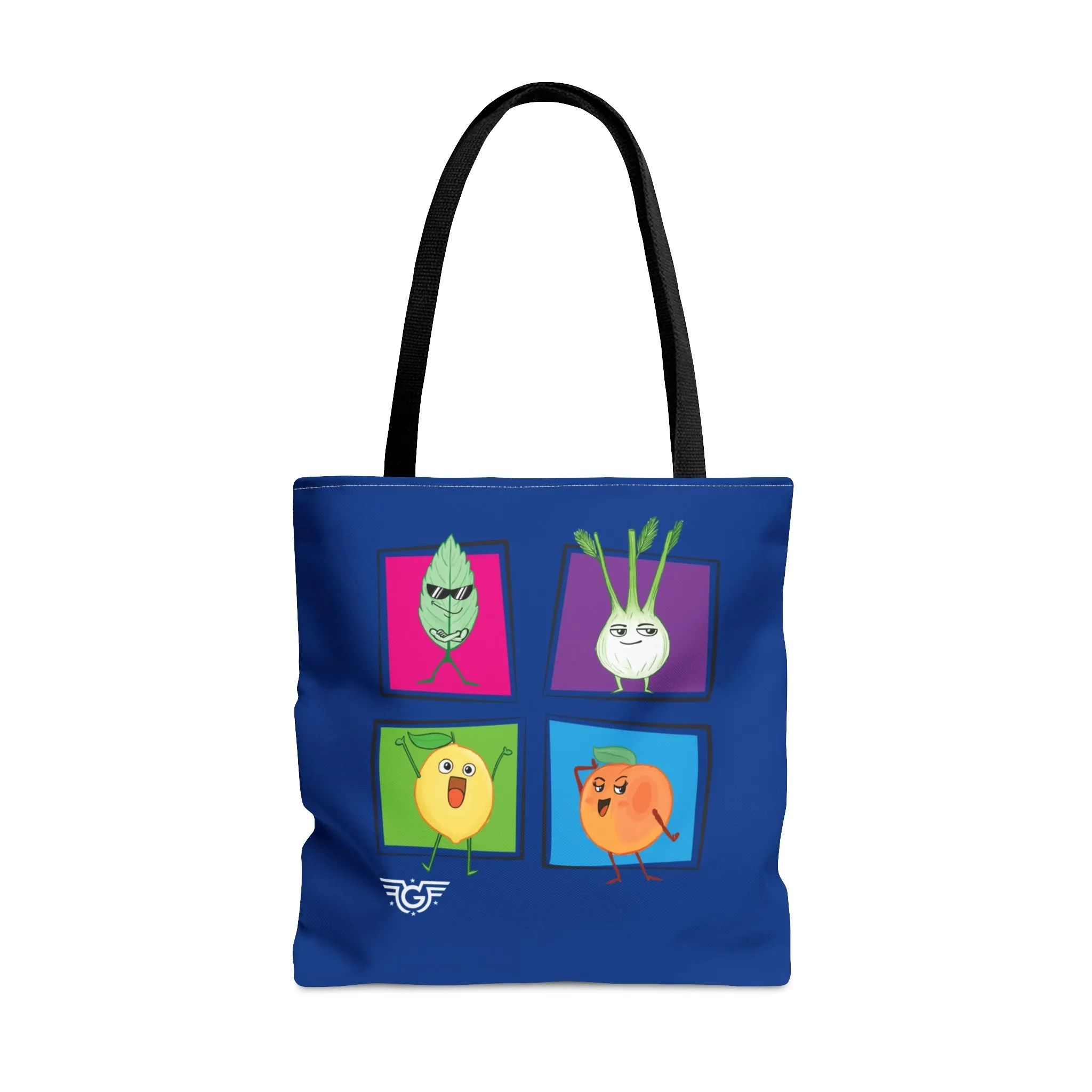 Square Meal Tote (Blue, 3 sizes)