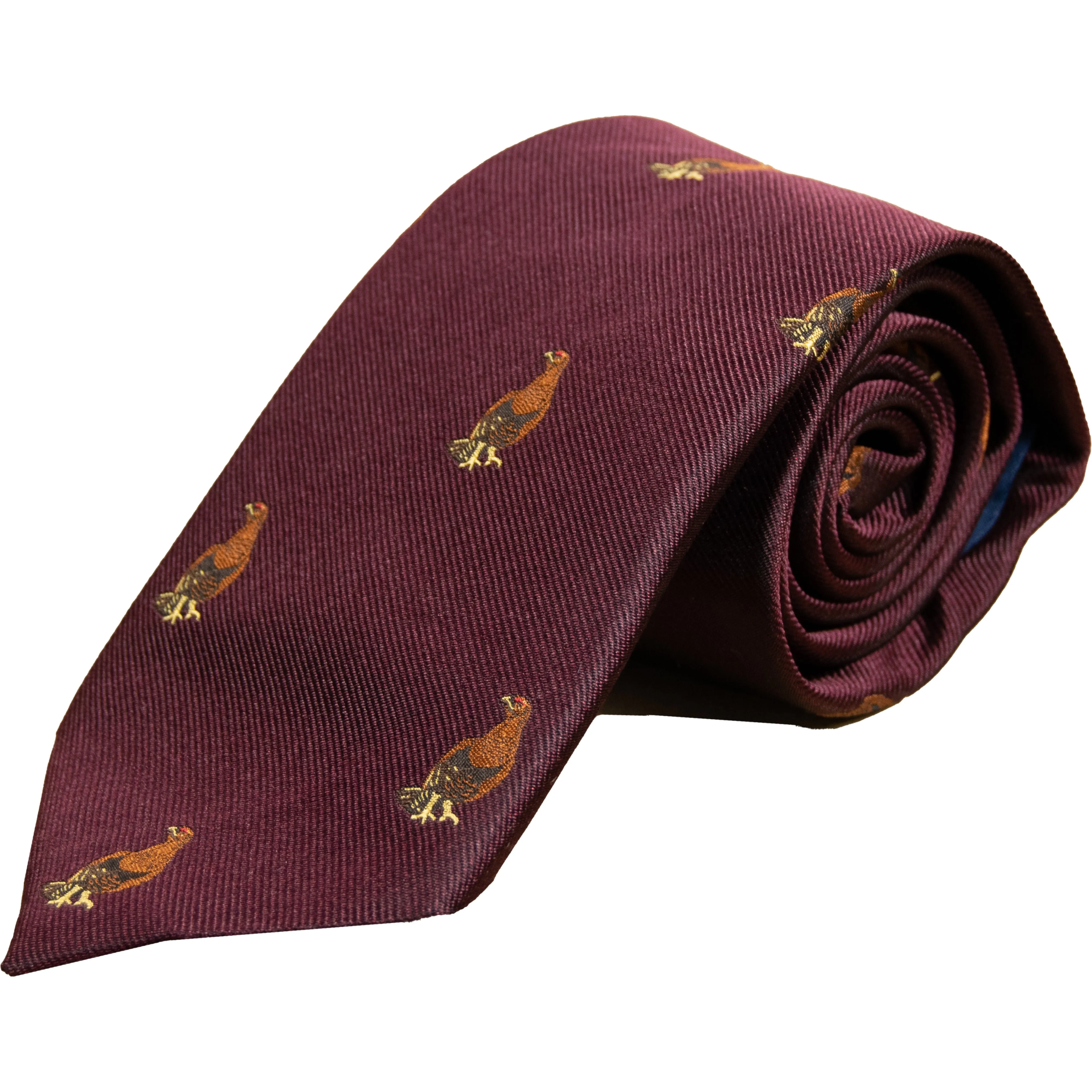 Standing Grouse Silk Sporting Tie