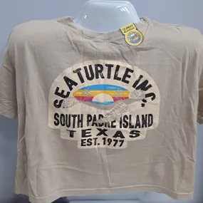 Turtle Label Crop Top