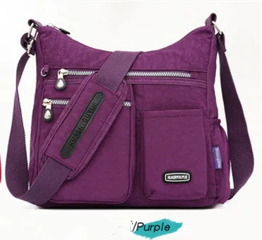 Water-Repellent Women's Messenger Bag – Fashionable Nylon Cloth for Every Occasion