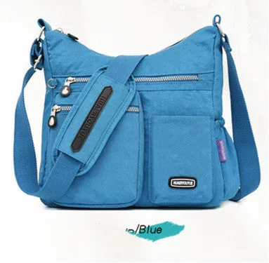 Water-Repellent Women's Messenger Bag – Fashionable Nylon Cloth for Every Occasion