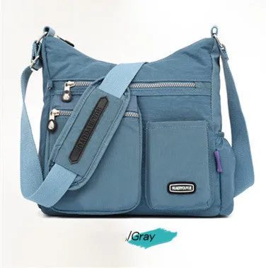 Water-Repellent Women's Messenger Bag – Fashionable Nylon Cloth for Every Occasion