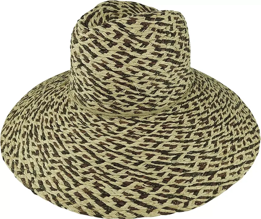 Widest Safari Brim - Braided Raffia - Brown