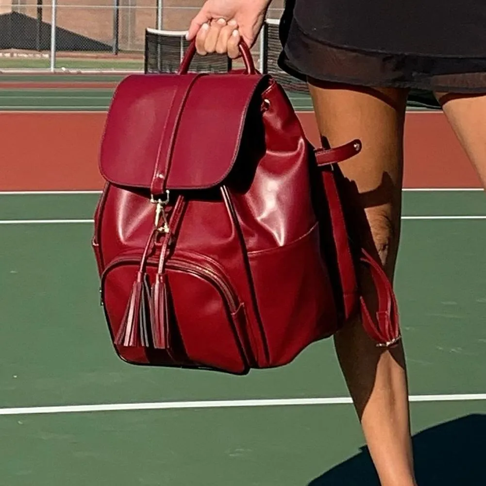 Women's Sara Tennis Backpack Maroon