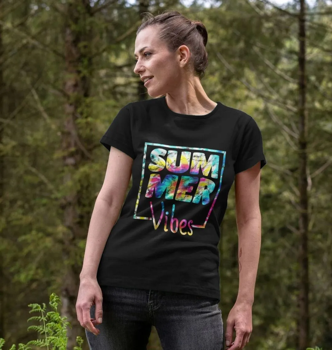 Women's Summer Vibes Organic Tee