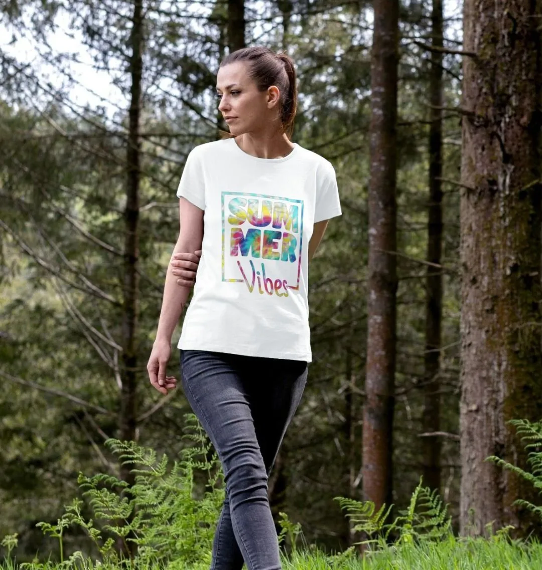 Women's Summer Vibes Organic Tee